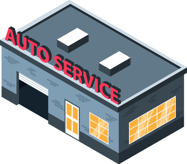 汽车服务建筑组成图片下载