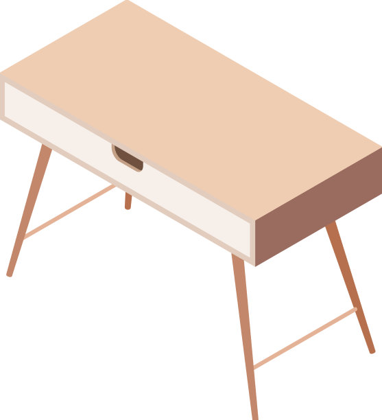 木桌等距构图图片下载