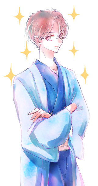 一个穿着和服的男人图片下载