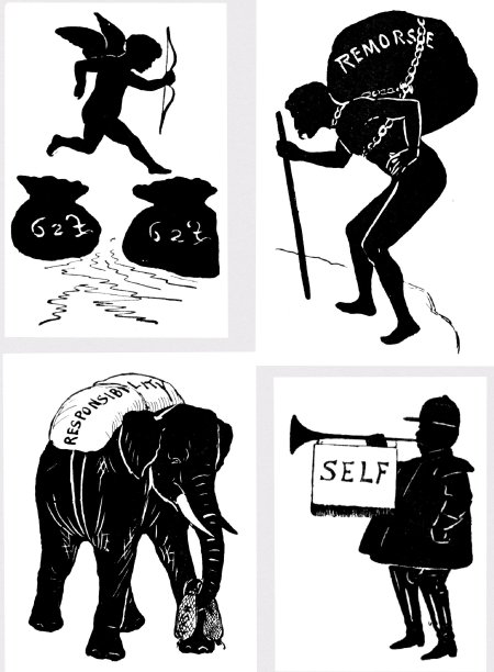 道德观念贪婪，自私，责任，自责图片下载