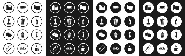 设置文件夹、垃圾桶、印章电话图片下载