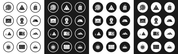 用艾菲尔铁塔装旅行地图指针的手提箱图片下载