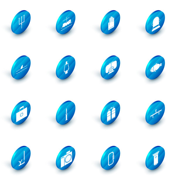 把渔船放在水上，手套，浮标，鱼翅图片下载