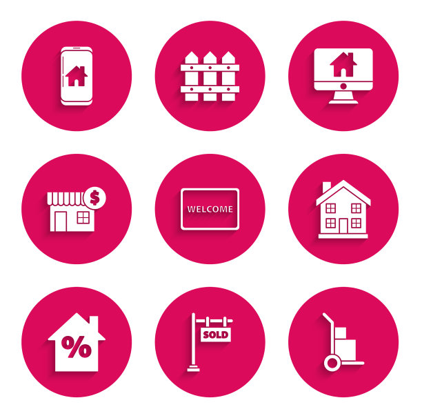 设置门垫与文字欢迎悬挂标志图片下载