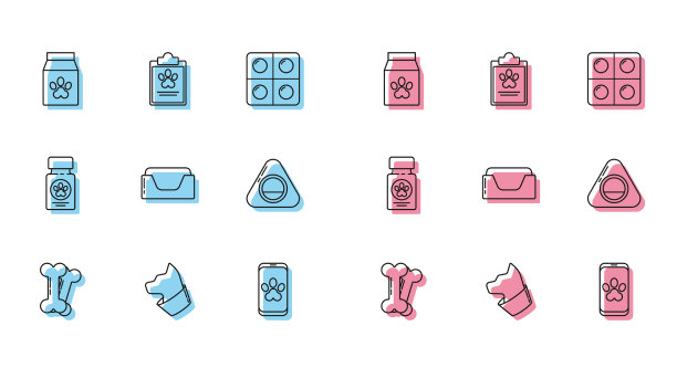 设置线狗骨猫粮袋宠物图片下载