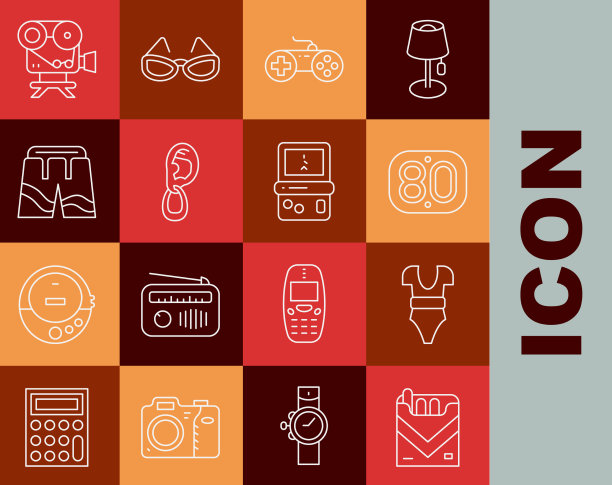 套装线香烟包装盒80年代复古泳衣图片下载