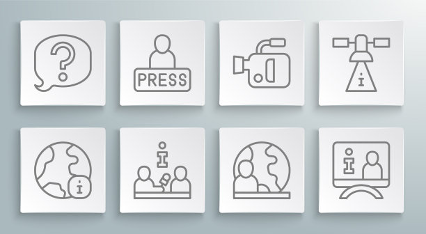 设行世界新闻记者采访图片下载