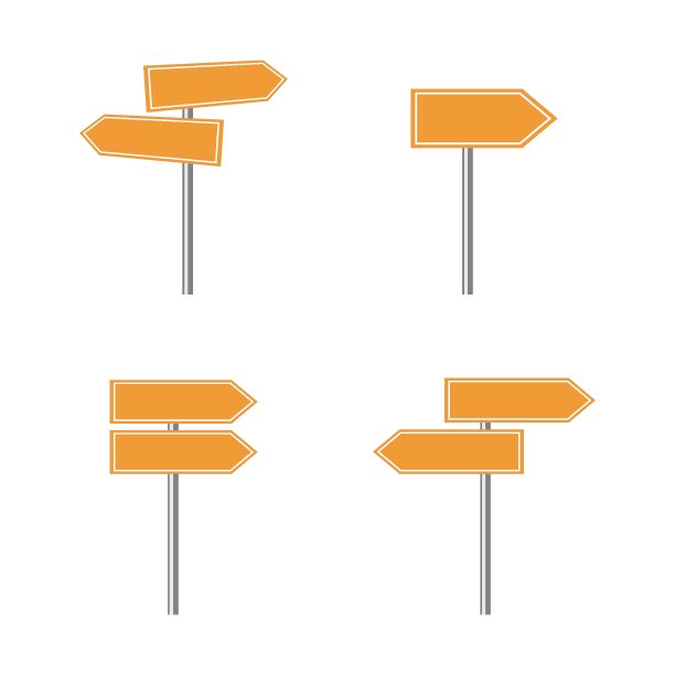 道路标志图标图片下载