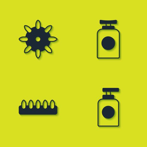 设置假指甲、护手霜和图标。向量图片下载