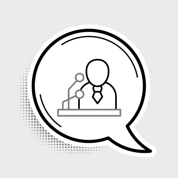 行突发新闻图标孤立在灰色背景上。电视上的新闻。新闻主播广播。大众媒体。晚间新闻。色彩斑斓的轮廓的概念。向量图片下载