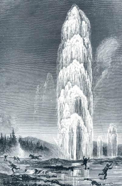 女巨人间歇泉黄石公园图片下载