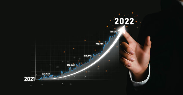 商人点击添加箭头图未来企业增长2021年至2022年业务增长计划和发展财务成功和不断增长的商业想法。图片下载