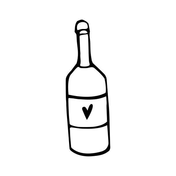 香槟酒瓶。图片下载