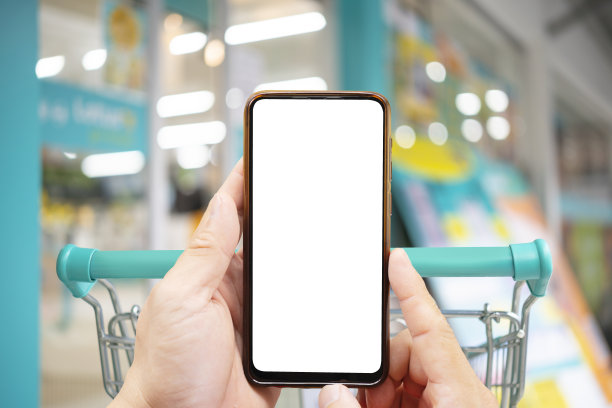 概念背景网上购物。手机或智能手机图片下载