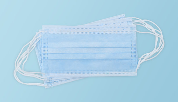 医疗口罩。外科手术口罩。图片下载