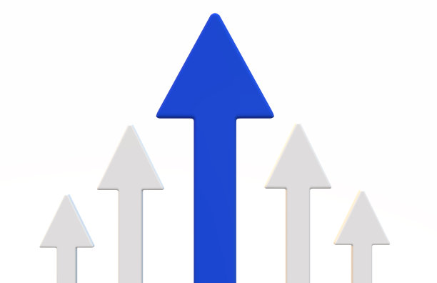 在市场利润上增长箭头向上和进步成功业务技能增加改进图图片下载