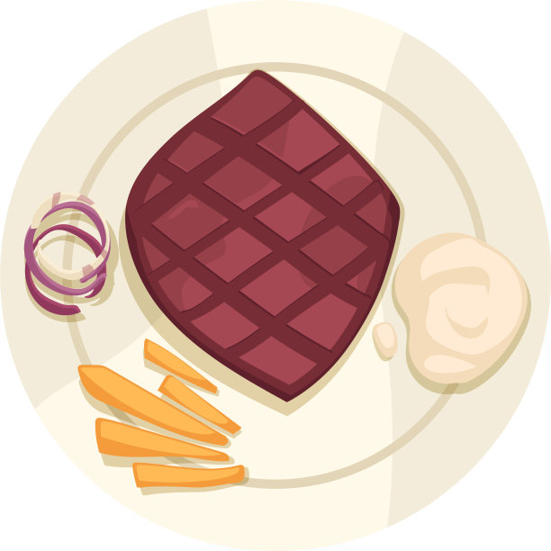 肉排菜肴组成图片下载