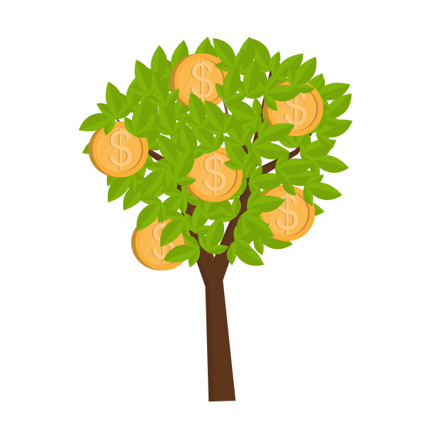 钱的树。金币树图片下载
