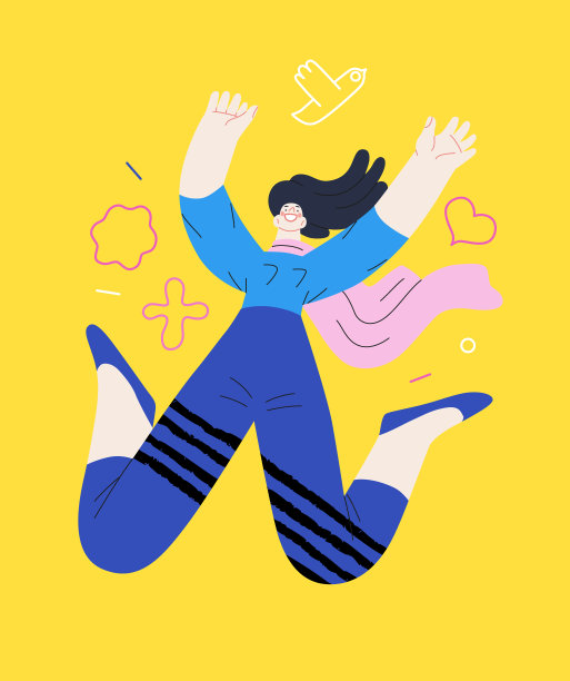 快乐——快乐的人们高兴地跳在空中图片下载