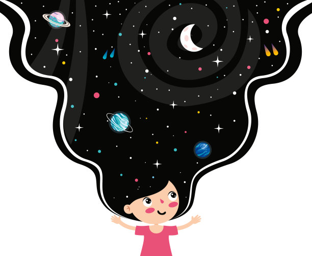 带有抽象图形的幻想空间图片下载