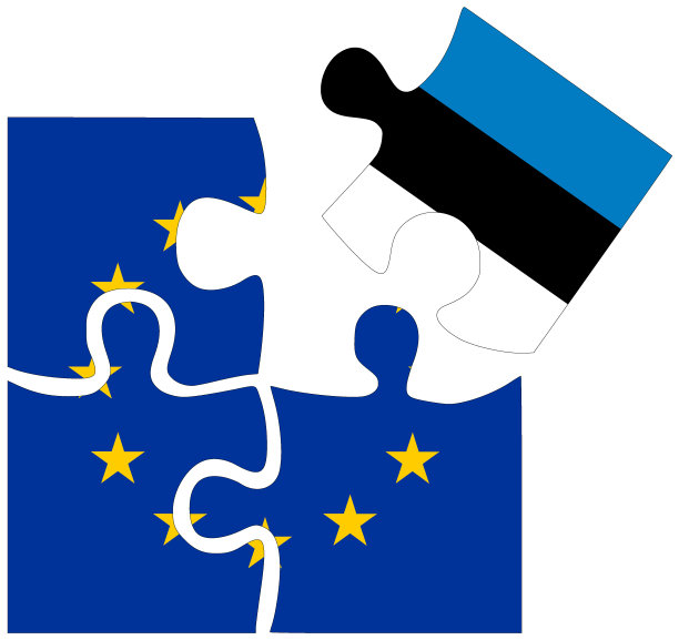 欧盟-爱沙尼亚:用旗帜拼拼图图片下载