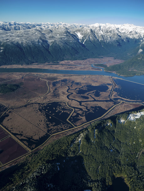 加拿大皮特湖和皮特波尔德生态保护区航拍照片图片下载