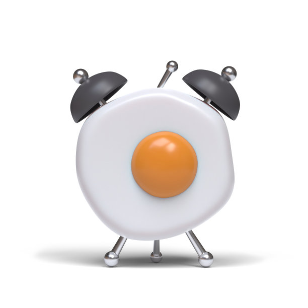 煎蛋报警概念。图片下载