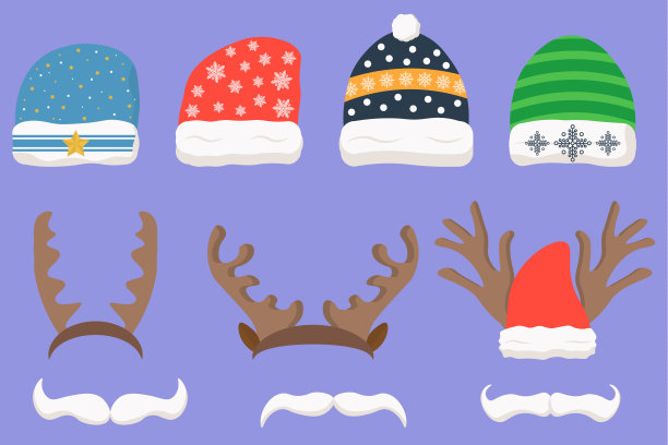 圣诞派对拍照道具，圣诞快乐图片下载