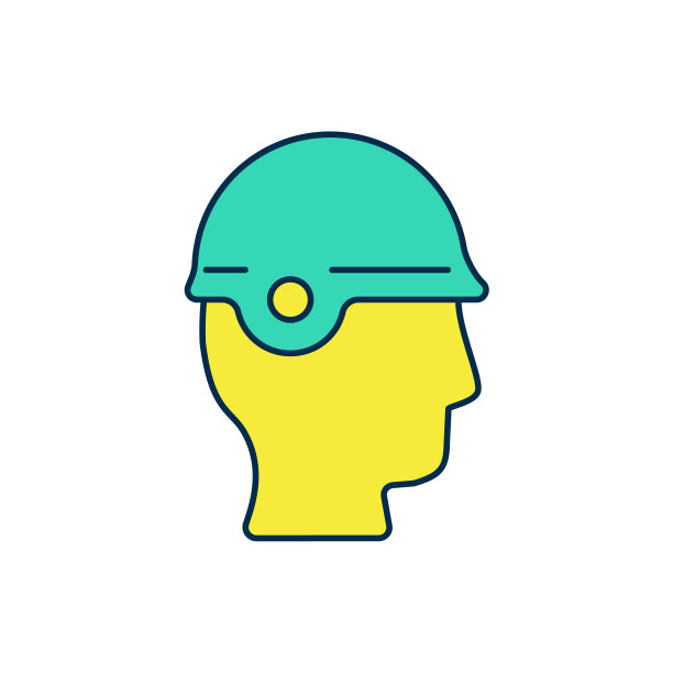 填充轮廓棒球头盔图标孤立在白色背景。向量图片下载