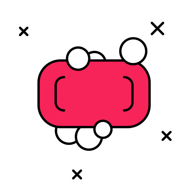 填充轮廓条肥皂图标孤立在白色背景。有气泡的肥皂棒。向量图片下载