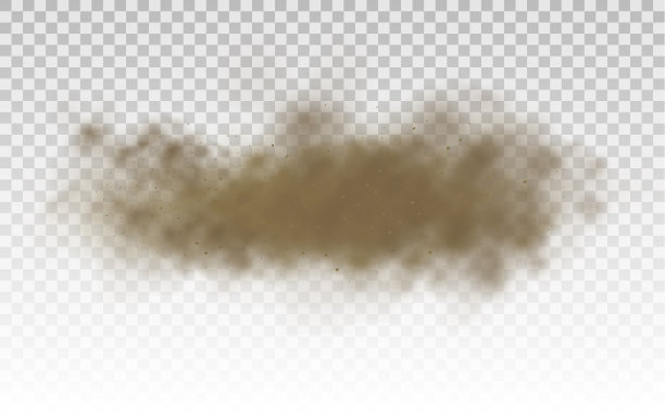 飞沙，褐尘云，风，沙暴。图片下载