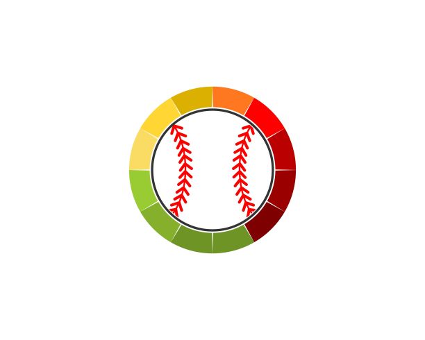 速度计指示器显示棒球图片下载