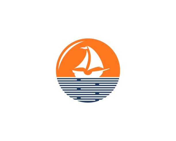 碧波上的帆船图片下载