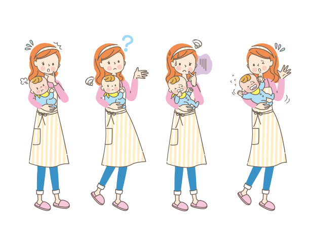 脾气暴躁的孩子和麻烦的妈妈图片下载