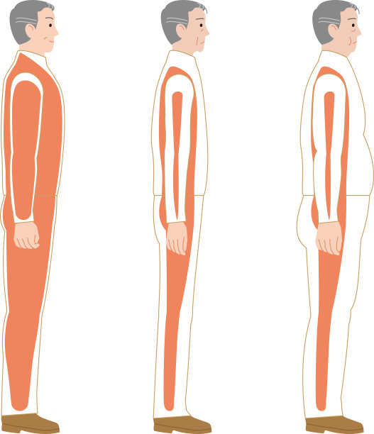 肌肉量减少和肌肉减少症肥胖老年人图片下载