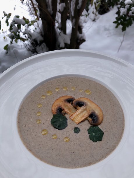 奶油蘑菇汤图片下载