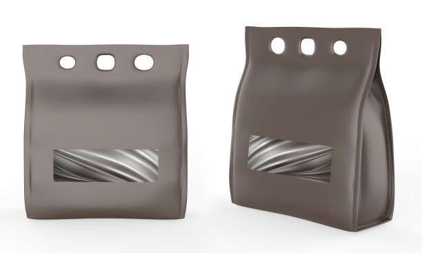 逼真的咖啡袋模型图片下载