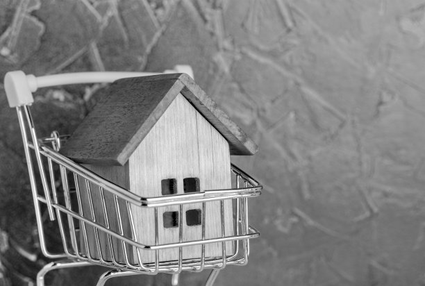 购物车里的小木屋模型图片下载