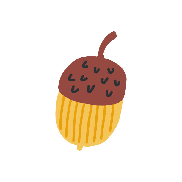 橡子手绘图片下载