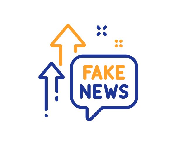 假新闻图标。宣传阴谋聊天标志。向量图片下载