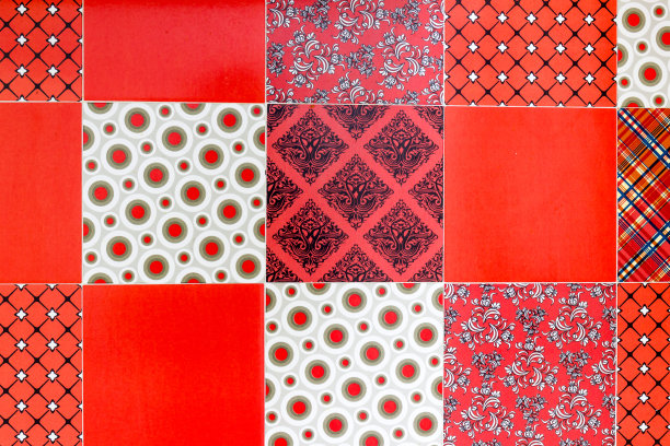 里约热内卢的墙上贴着红色的瓷砖。图片下载