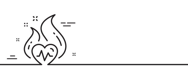 有氧训练线图标脂肪燃烧锻炼图片下载