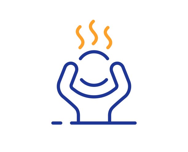 困难的压力线图标。焦虑、抑郁或恐慌的迹象。向量图片下载