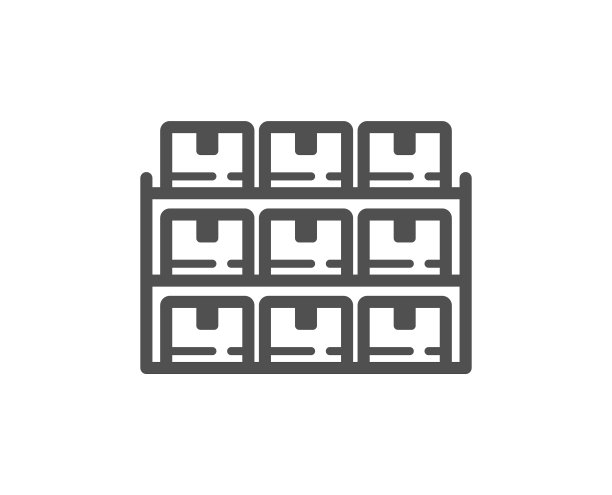盒子货架图标仓库库存标志图片下载