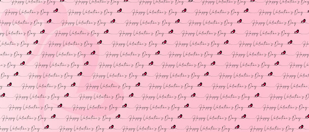 情人节快乐，粉红背景上的心形无缝图案图片下载