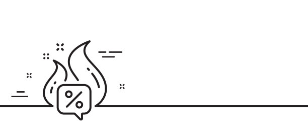 热报价线图标销售折扣标志最小图片下载