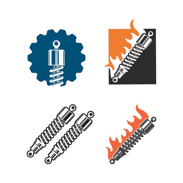 减震器图标矢量插图设计图片下载