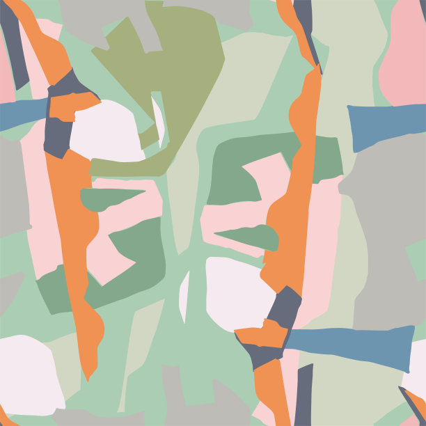 矢量抽象几何形状插图无缝重复图案时尚和家庭厨房装饰打印织物数字艺术品图片下载