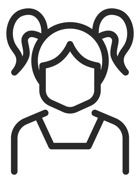 少女的偶像。年轻女子侧面照片在线的风格图片下载