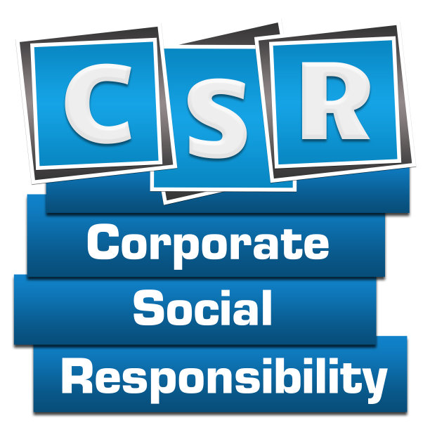 企业社会责任蓝块底部文本图片下载